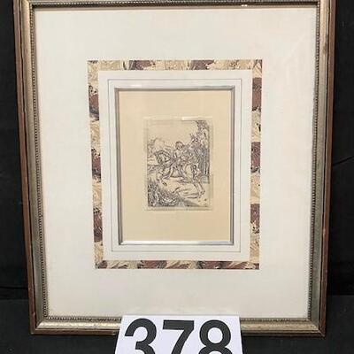 LOT#378: Albrecht Durer (1471-1528) Engraving