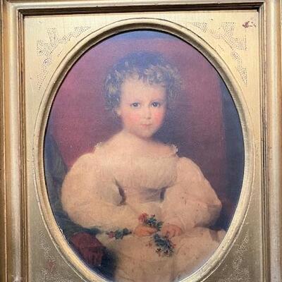 LOT#382: Portrait of Child Titled Innocence