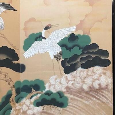 LOT#384: Asian Silk Panel