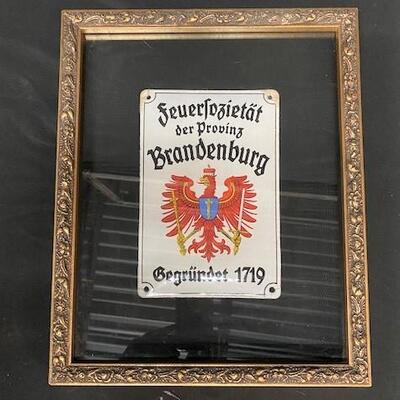 LOT#388: Porcelain Sign from East Berlin
