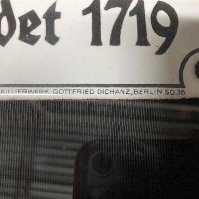 LOT#388: Porcelain Sign from East Berlin