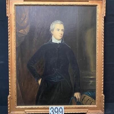 LOT#399: Believed to be 19th Century English School Portrait