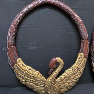 LOT#401: Gilted Swan Mirrors
