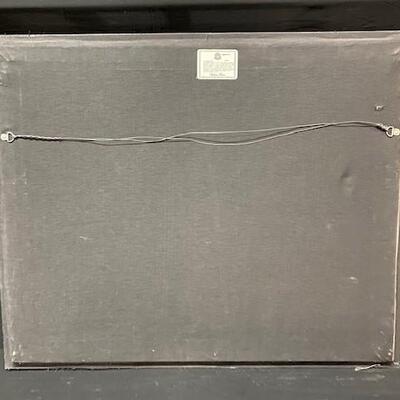 LOT#402: Oil on Canvas Stubbs Zebra Reproduction