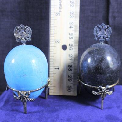 LOT#408: Believed to be Russian Polished Stone Eggs