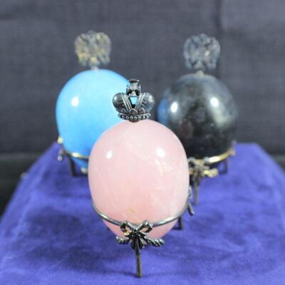 LOT#408: Believed to be Russian Polished Stone Eggs