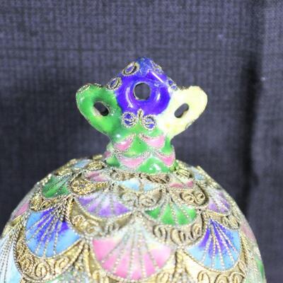 LOT#409: Alessandra Glass; Victorian Enamel Egg