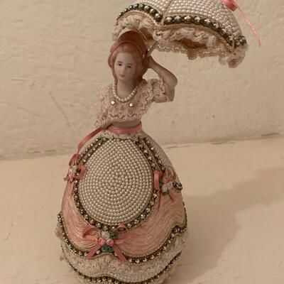 Lot 342 Hand Crafted Embellished Half Doll