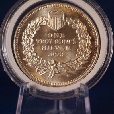 one Troy ounce Silver Round  130