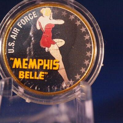 1776  1976 Bicentennial Half Dollar Memphis Belle US AIR FORCE 180