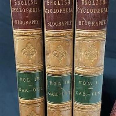 LOT#410: 1866 English Cyclopaedia/Biography by Charles Knight