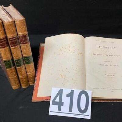 LOT#410: 1866 English Cyclopaedia/Biography by Charles Knight