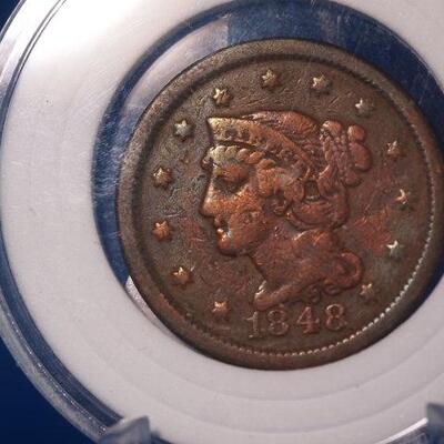 1848 Large Cent amazing condition  69
