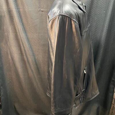 XL Black Prestige Leather Promotional Jacket for Courvoiser Cognac *With Tags*