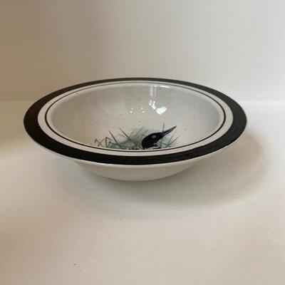 Painted Loon Serving Bowl 