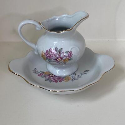 2 Piece Small Pitcher With Matching Tray 