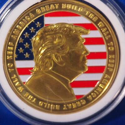3 different Collectable Trump Coins  75