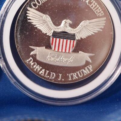 3 different Collectable Trump Coins  75