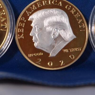 4 Different Trump Keep America Great Collectable coins