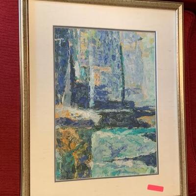 LOT 270 Framed Lithograph by Kramer