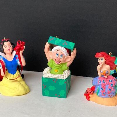 Lot #281 Hallmark Keepsake Snow White and Ariel Ornaments 