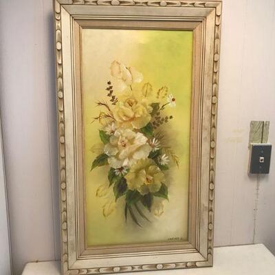 Large Yellow Floral Painting (4)