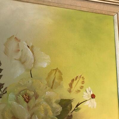 Large Yellow Floral Painting (4)