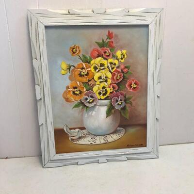Vintage Pansy Painting (9)