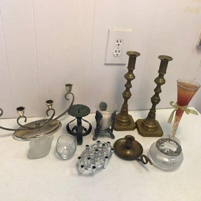 Lot of 11 Vintage Candle Holders (11)