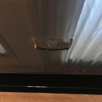 Black Glass & Wood TV Stereo Console (13)