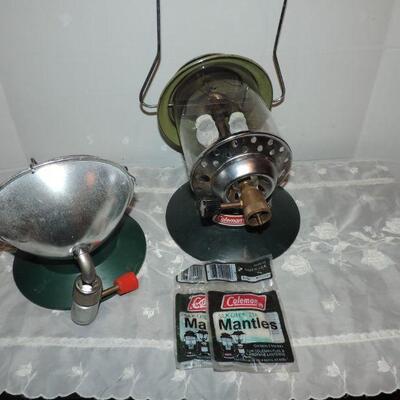 COLEMAN PROPANE LANTERN & HEATER AND TENT