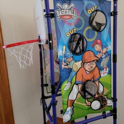 Lot #5: Children's Activity Game Center Baseball/Basketball/Football