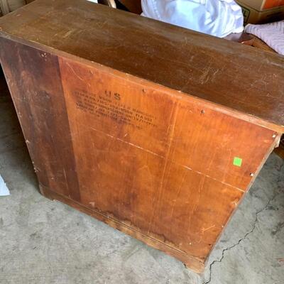 Lot 110 - Vintage Saginaw US Army Wood Bookcase