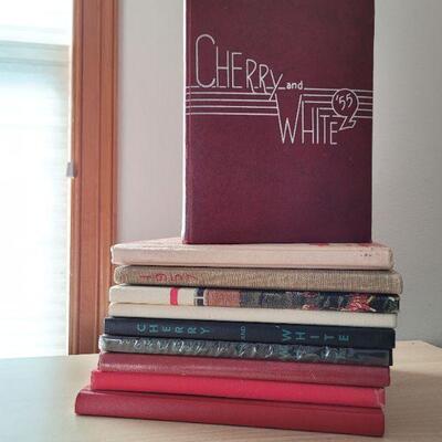 Lot #31: Group of (10) 1950's and 1960's BRIGHTON Co. High School Annual Hardback 
