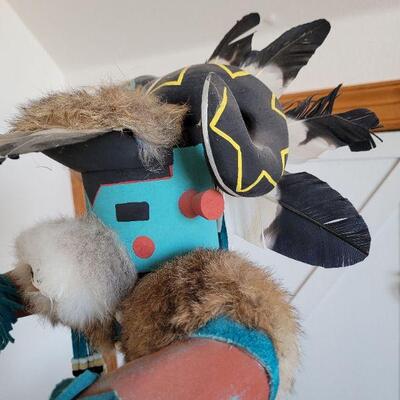 Lot #37: 22" Kachina RAM Doll by HIXSON HUDSON Signed 