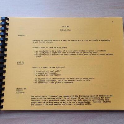 Lot #43: (2) Vintage 1970's COMMUNICATION Teacher's Workbook GREELEY