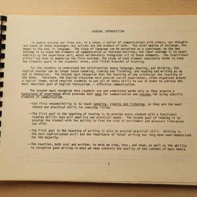 Lot #43: (2) Vintage 1970's COMMUNICATION Teacher's Workbook GREELEY