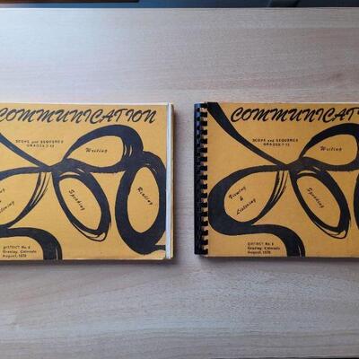 Lot #43: (2) Vintage 1970's COMMUNICATION Teacher's Workbook GREELEY