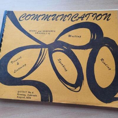 Lot #43: (2) Vintage 1970's COMMUNICATION Teacher's Workbook GREELEY