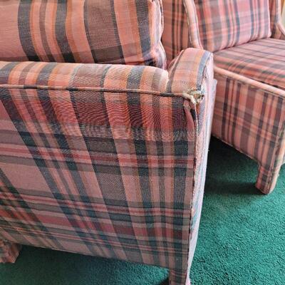 Lot #48: Pair of HICKORY TAVERN by LANE Chairs (Restoration Project) 36" x 31" x 26"