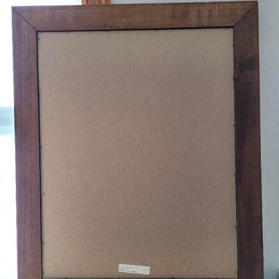 Lot #51: Vintage Jesus Christ Art Print FRAMED 33.5" x 27.5"