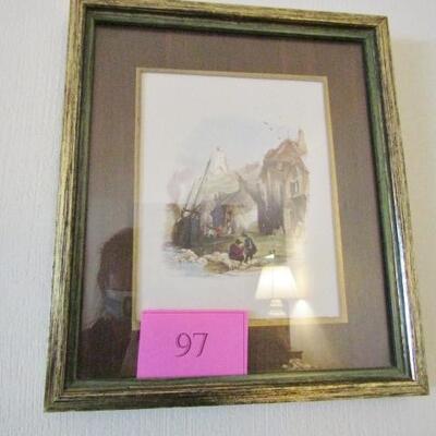 LOT 97   TWO FRAMED PICTURES 