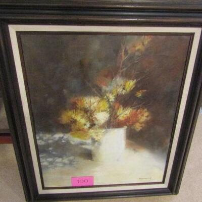 LOT 100  OIL PAINTING 