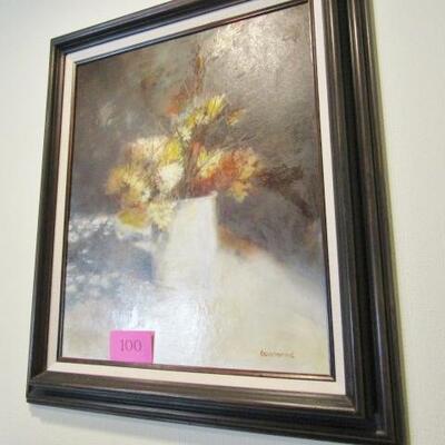 LOT 100  OIL PAINTING 