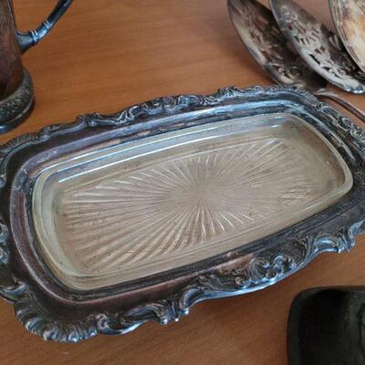 Lot #62: Assortment of Antique and Vintage Silver-plated Creations 
