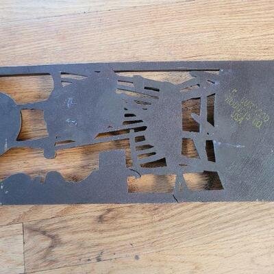 Lot #86: Vintage 16" Tall Cat Themed Wood Hanging Scene