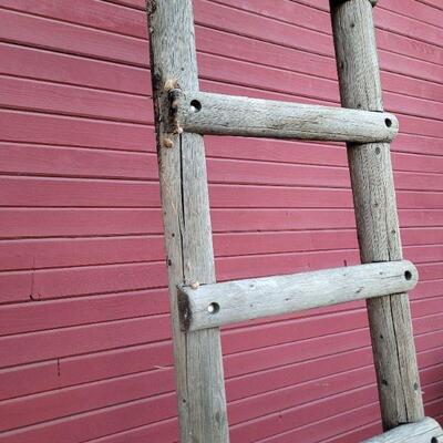 Lot #96: Large Kiev Style FARMHOUSE 10 ft. Wooden Ladder