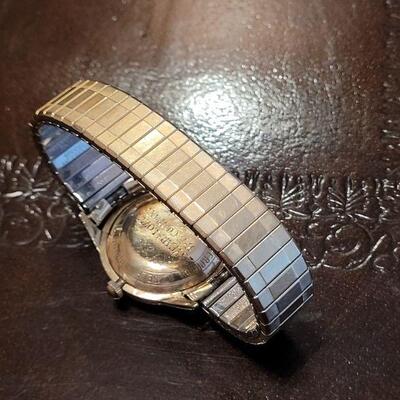 Lot #97: Vintage 36.5mm BENRUS 10K Gold Filled Self Winding Automatic Watch TESTED A+