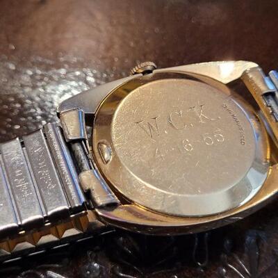 Lot #98: Vintage 31.5mm 1950's LONGINES 14k SOLID GOLD Case Manual Wind Dress Watch - Requires Service 