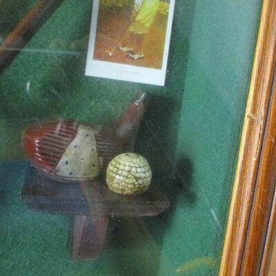 Lot 100 -  Vintage Hice Golf Club Shadowbox
